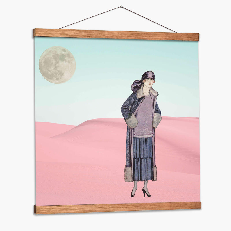 Mujer en el desierto - Danilo Guio R. | Cuadro decorativo de Canvas Lab