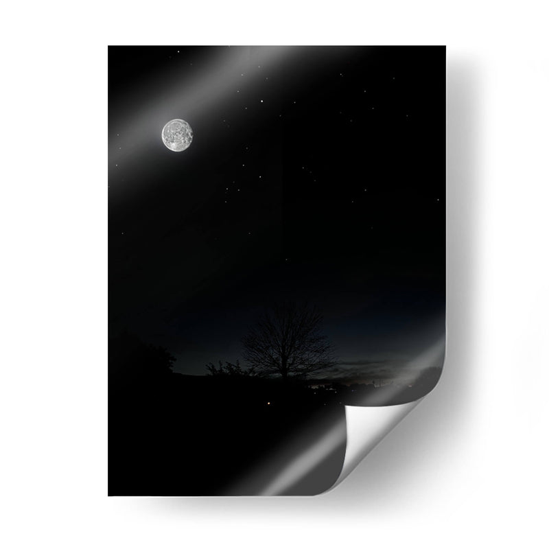 La Luna y el árbol 1 - SoupierVaro | Cuadro decorativo de Canvas Lab