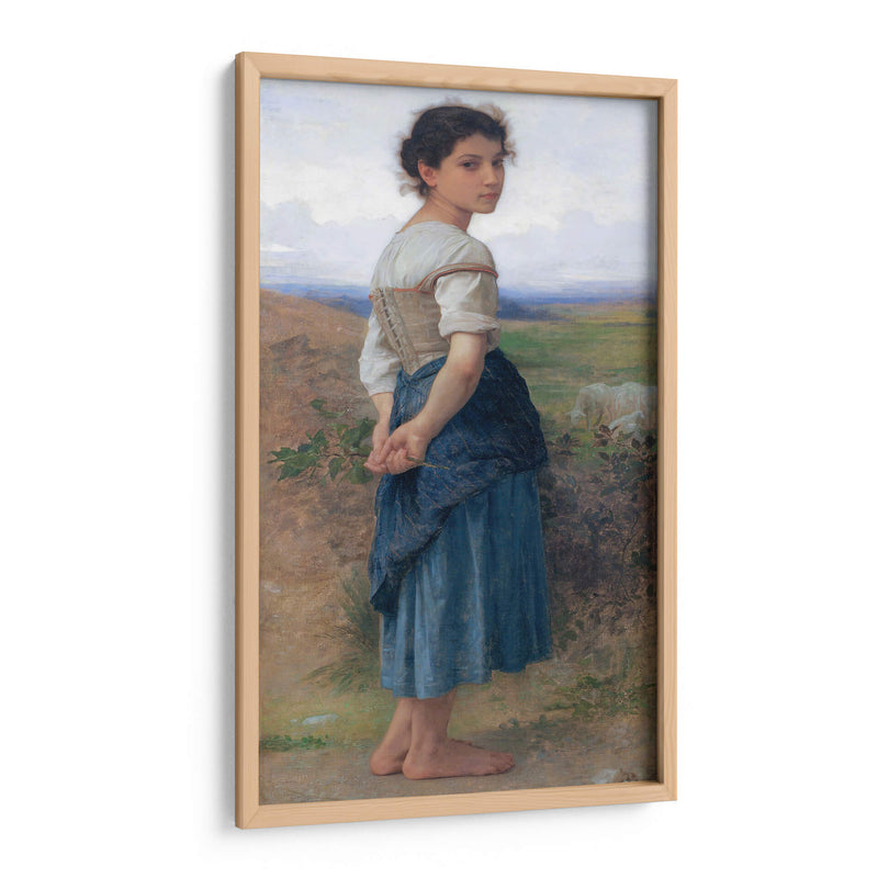 La joven pastora - William-Adolphe Bouguereau | Cuadro decorativo de Canvas Lab