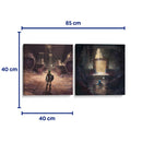 Templos de espítitu y agua - Set de 2 - Cuadro decorativo | Canvas Lab