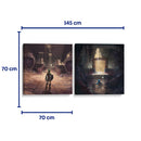 Templos de espítitu y agua - Set de 2 - Cuadro decorativo | Canvas Lab