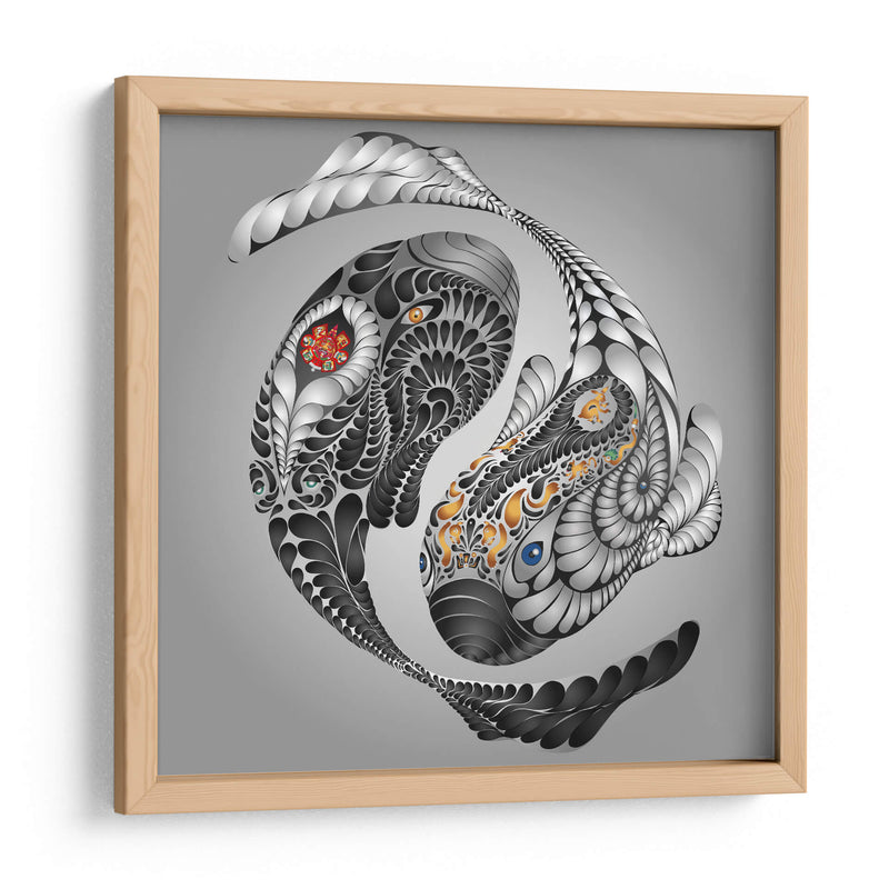 Ballenas Alebrijes - Gabriel Oz | Cuadro decorativo de Canvas Lab