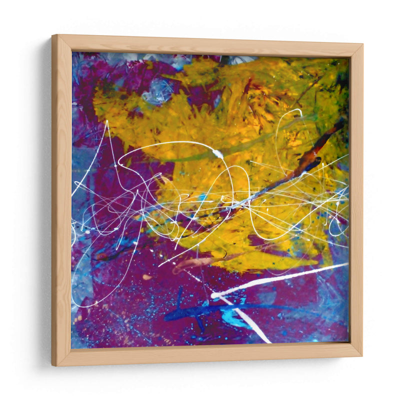 Halcón amarillo partiendo el cielo - Carlos Pixley | Cuadro decorativo de Canvas Lab