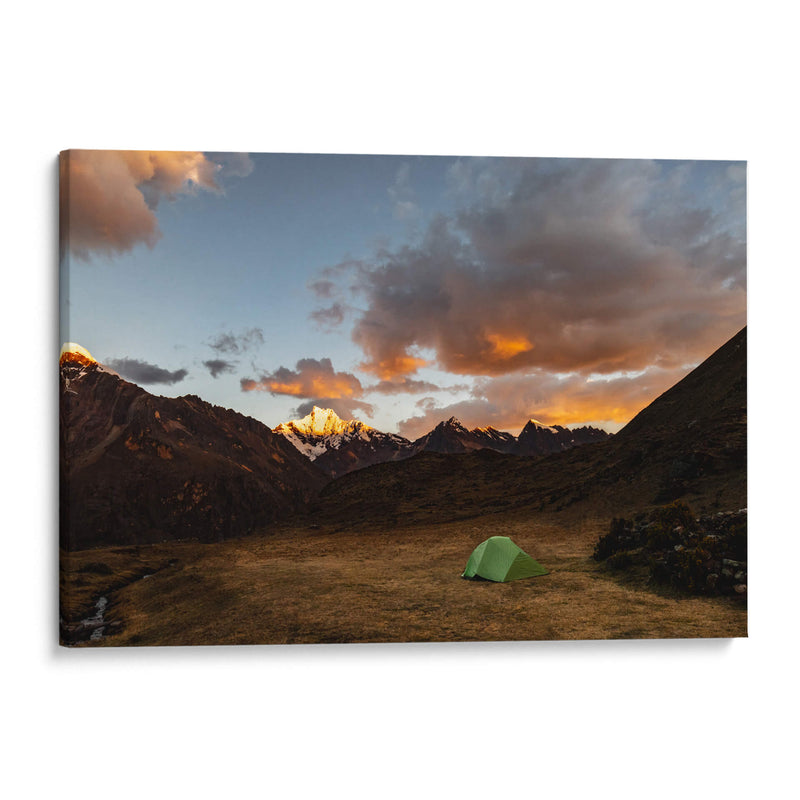 Camping en los Andes - Luis Martínez | Cuadro decorativo de Canvas Lab