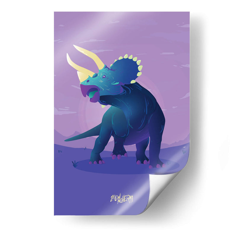 Triceratops espiritual - Lalonncheraa | Cuadro decorativo de Canvas Lab