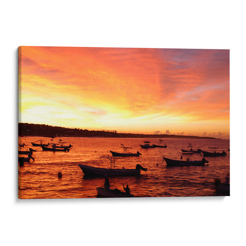 Amanecer pesquero - moraviorato | Cuadro decorativo de Canvas Lab