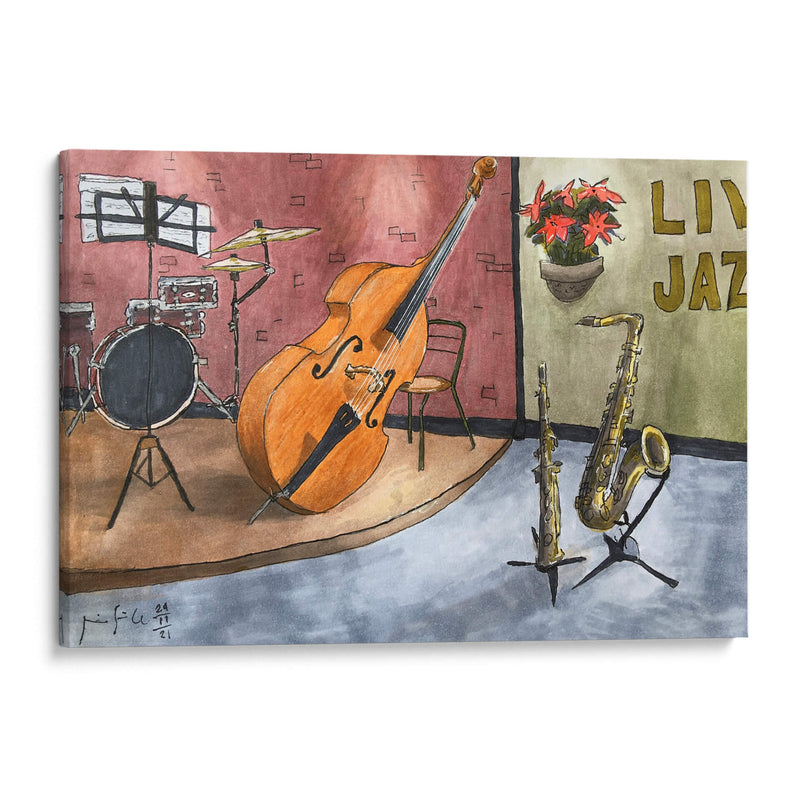 Live Jazz - Fitzmaurice | Cuadro decorativo de Canvas Lab
