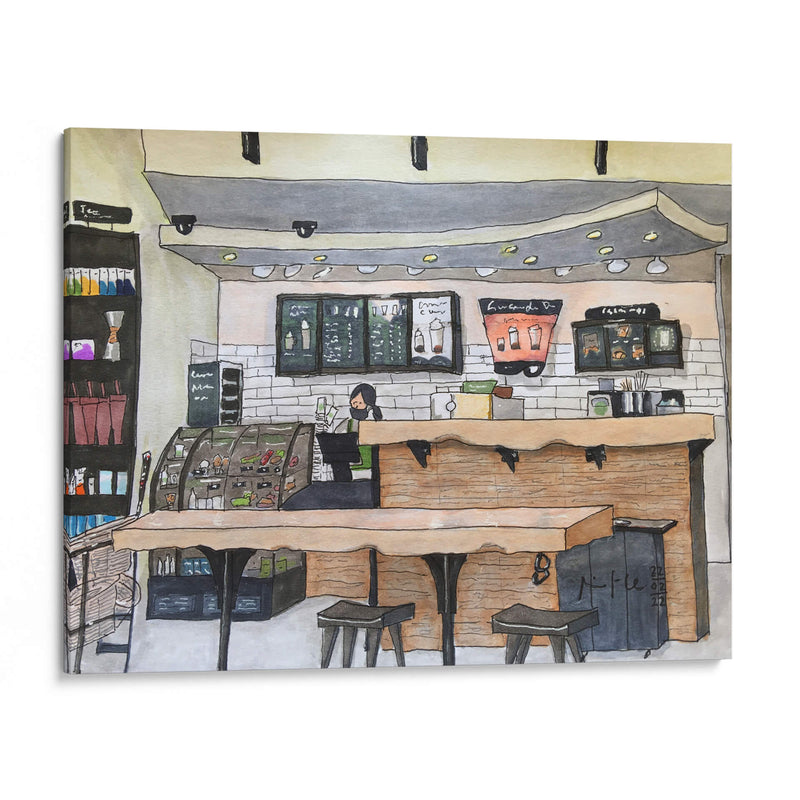 Cafetería - Fitzmaurice | Cuadro decorativo de Canvas Lab