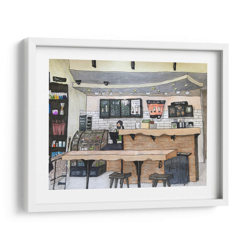 Cafetería - Fitzmaurice | Cuadro decorativo de Canvas Lab