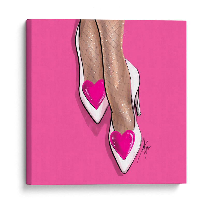 Zapatillas de Corazón - Púrpura Imperial | Cuadro decorativo de Canvas Lab
