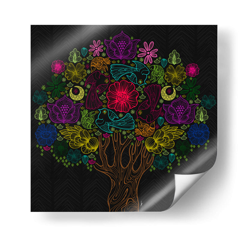 Árbol de la Vida - Púrpura Imperial | Cuadro decorativo de Canvas Lab