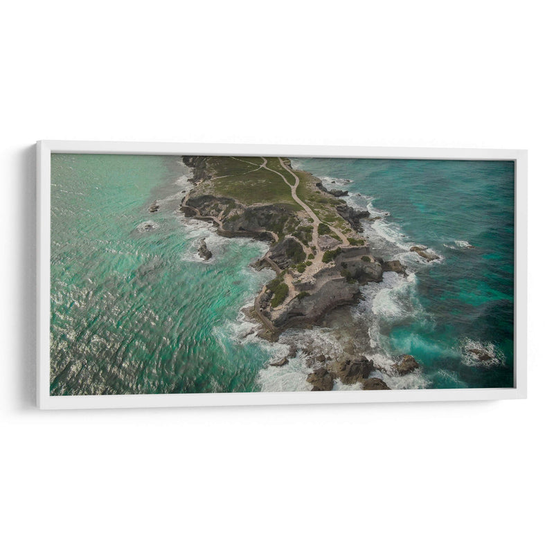 Punta sur Isla mujeres aérea - ArmanDigitalArt | Cuadro decorativo de Canvas Lab