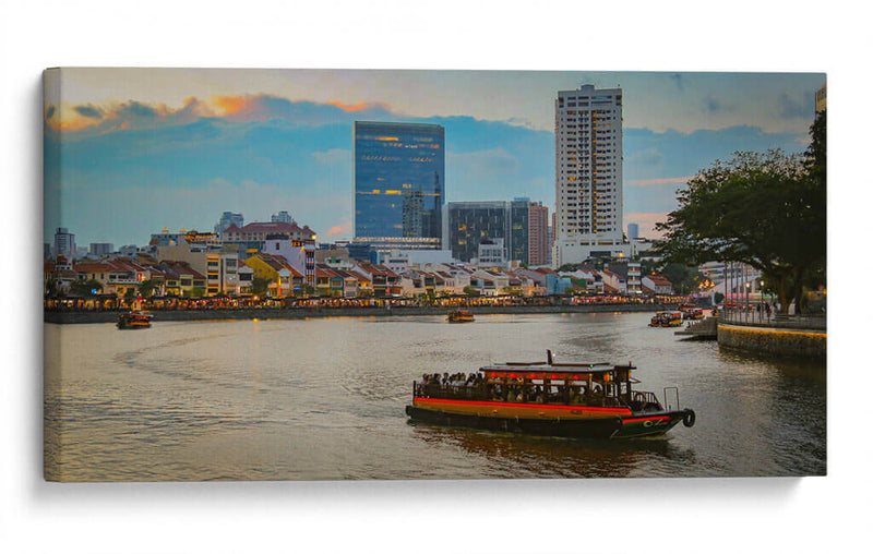 Singabur barco - ArmanDigitalArt | Cuadro decorativo de Canvas Lab