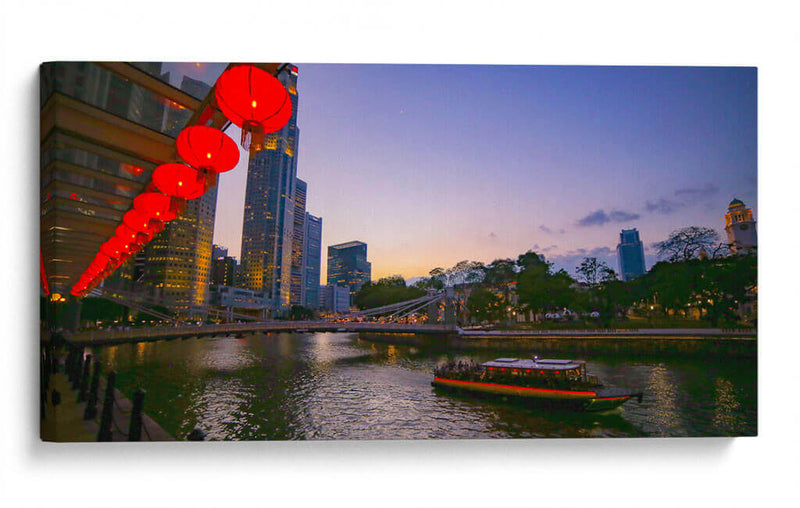 Singapur canales - ArmanDigitalArt | Cuadro decorativo de Canvas Lab