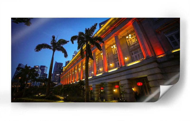 Singapur Fillerton Hotel - ArmanDigitalArt | Cuadro decorativo de Canvas Lab