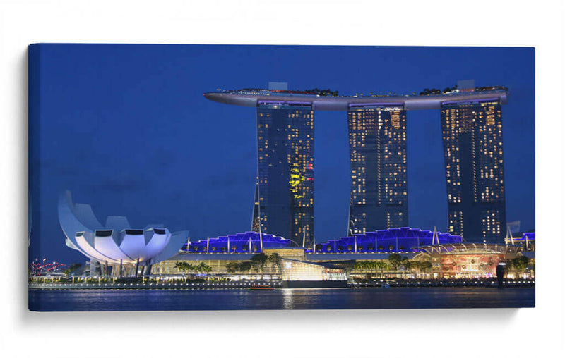 Singapur hora azul - ArmanDigitalArt | Cuadro decorativo de Canvas Lab