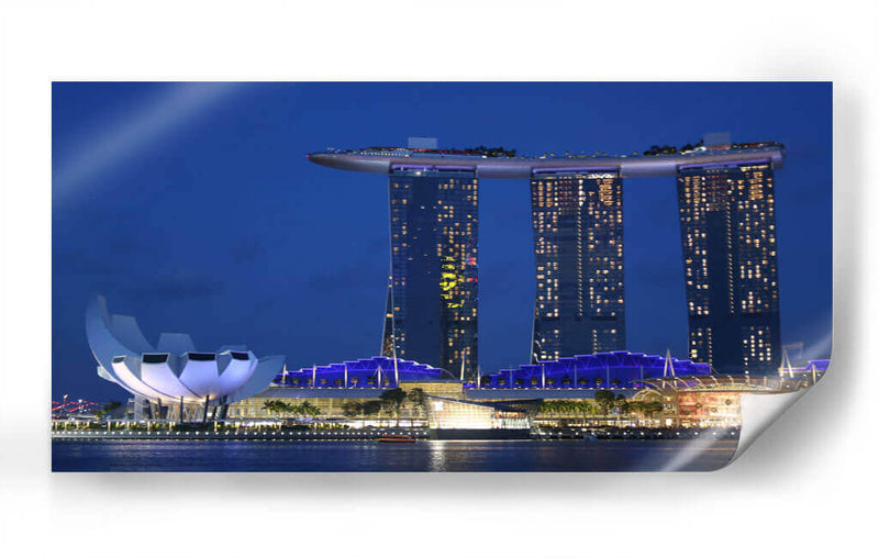 Singapur hora azul - ArmanDigitalArt | Cuadro decorativo de Canvas Lab