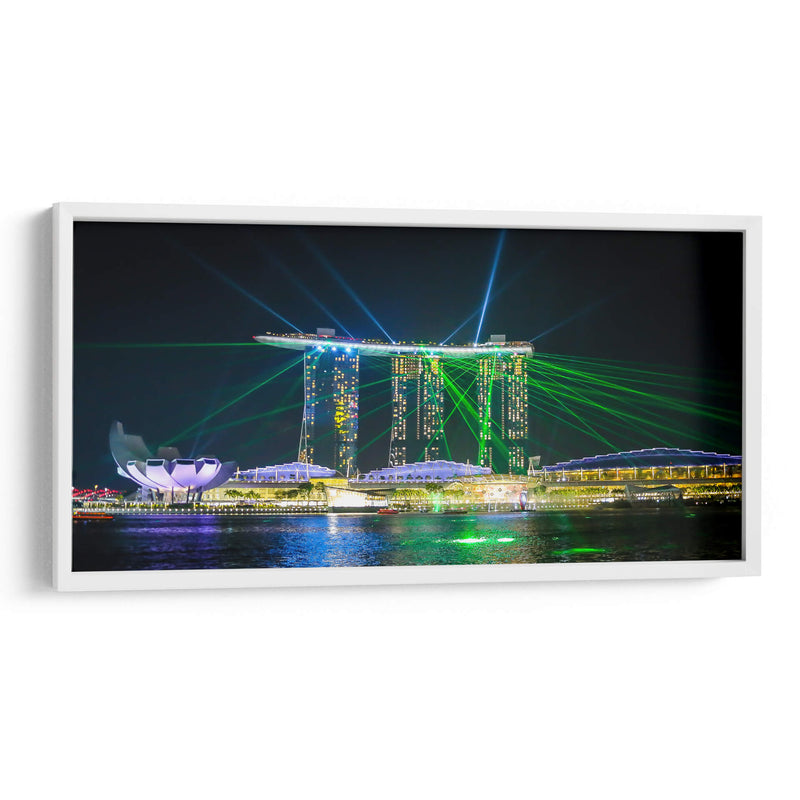 Singapur Marina bay hotel show noche 1 - ArmanDigitalArt | Cuadro decorativo de Canvas Lab