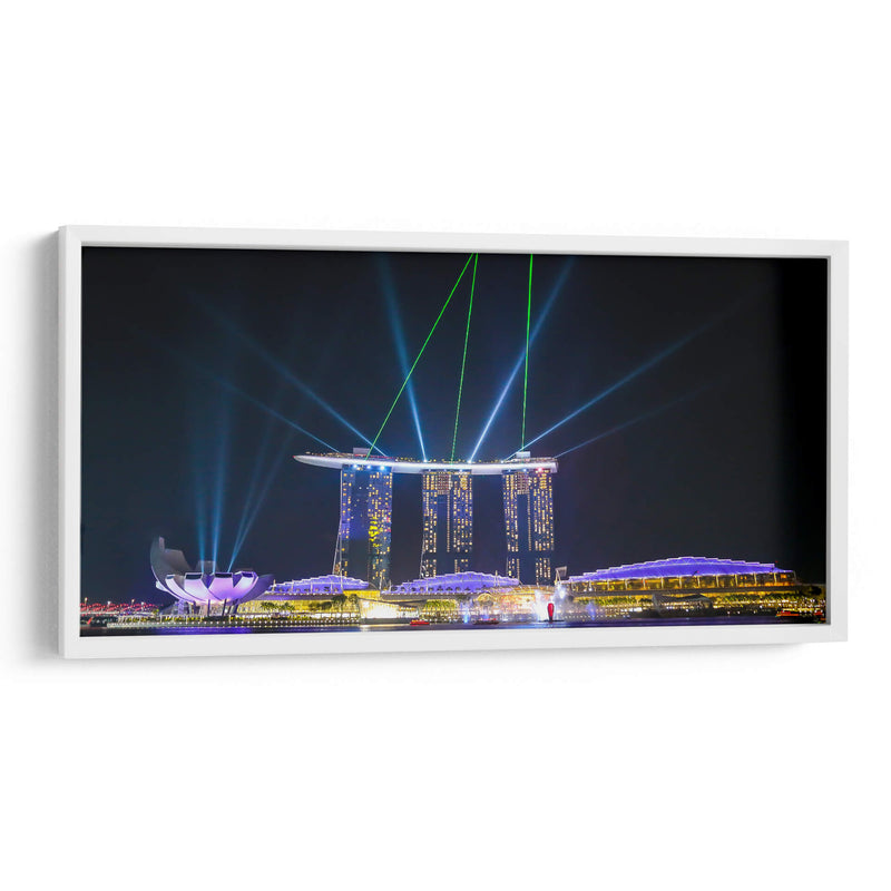 Singapur Marina bay hotel show noche 3 - ArmanDigitalArt | Cuadro decorativo de Canvas Lab