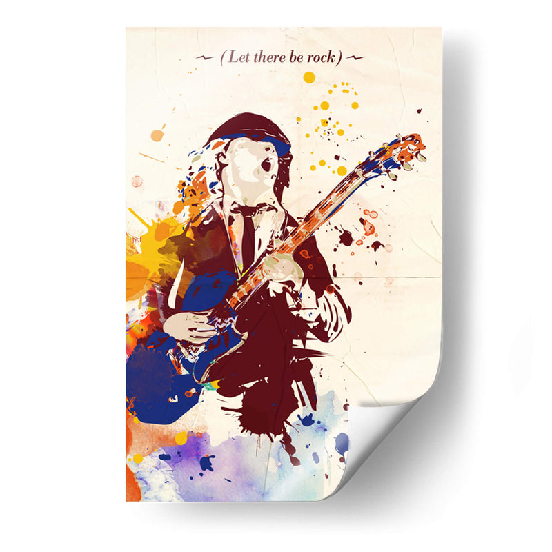 Angus Young ACDC - 2ToastDesign | Cuadro decorativo de Canvas Lab
