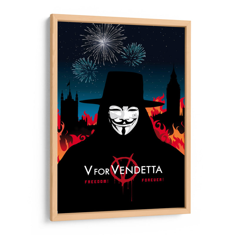 V Vendetta film - 2ToastDesign | Cuadro decorativo de Canvas Lab