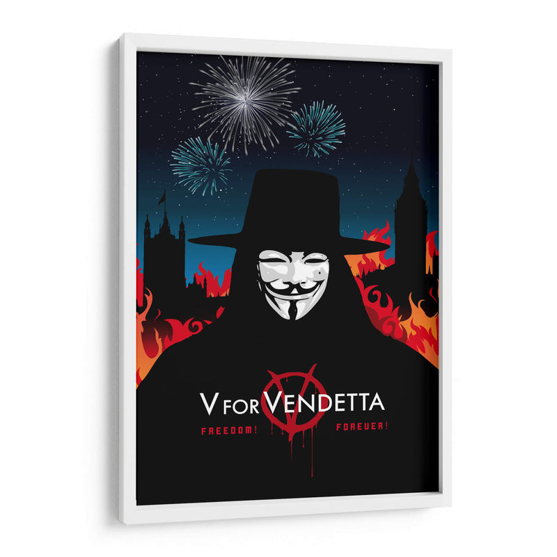 V Vendetta film - 2ToastDesign | Cuadro decorativo de Canvas Lab