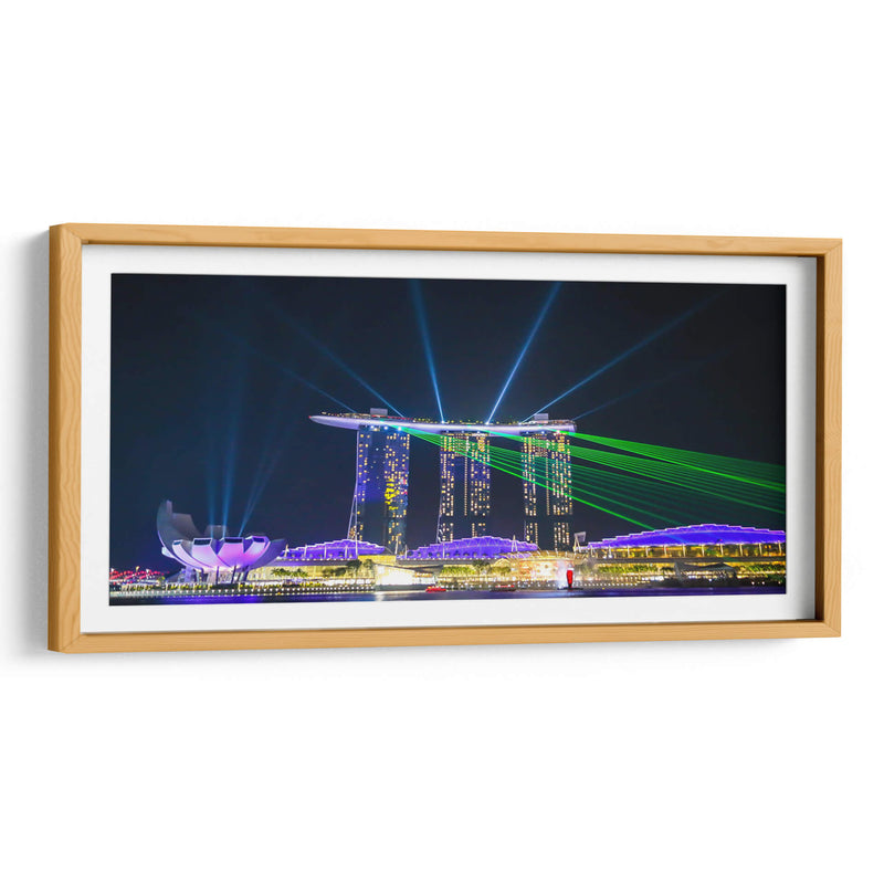 Singapur Marina bay hotel show noche 6 - ArmanDigitalArt | Cuadro decorativo de Canvas Lab