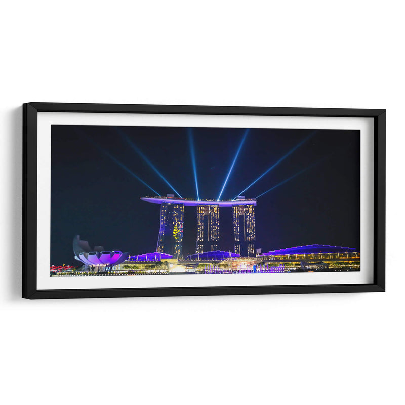 Singapur Marina bay hotel show noche 7 - ArmanDigitalArt | Cuadro decorativo de Canvas Lab