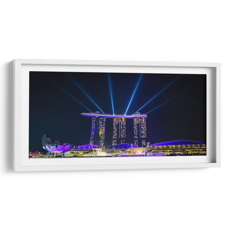 Singapur Marina bay hotel show noche 7 - ArmanDigitalArt | Cuadro decorativo de Canvas Lab