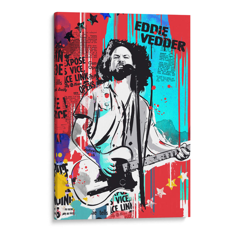 Eddie Vedder Pearl Jam - 2ToastDesign | Cuadro decorativo de Canvas Lab
