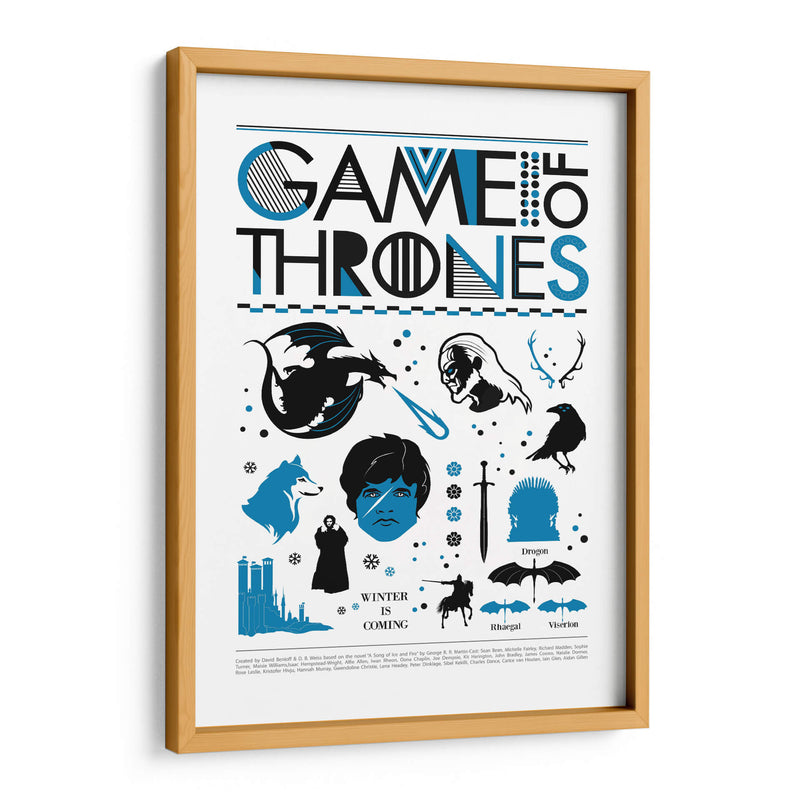 Minimal Game of Thrones - 2ToastDesign | Cuadro decorativo de Canvas Lab