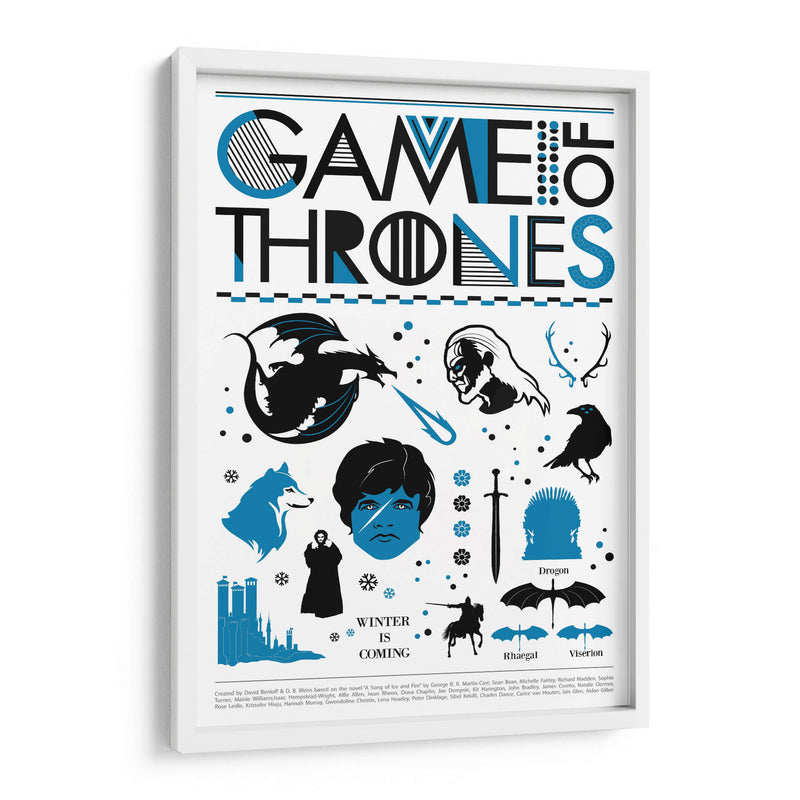 Minimal Game of Thrones - 2ToastDesign | Cuadro decorativo de Canvas Lab