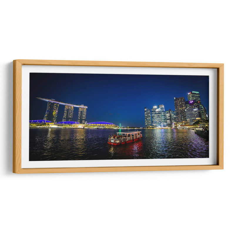 Singapur panorámica de noche 2.jpg - ArmanDigitalArt | Cuadro decorativo de Canvas Lab