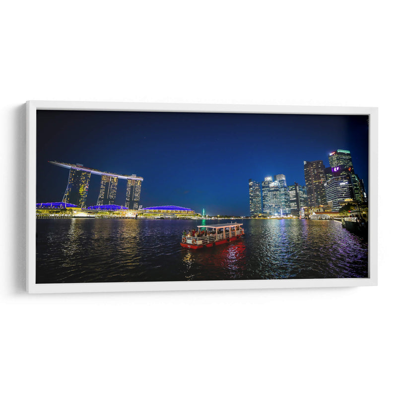 Singapur panorámica de noche 2.jpg - ArmanDigitalArt | Cuadro decorativo de Canvas Lab