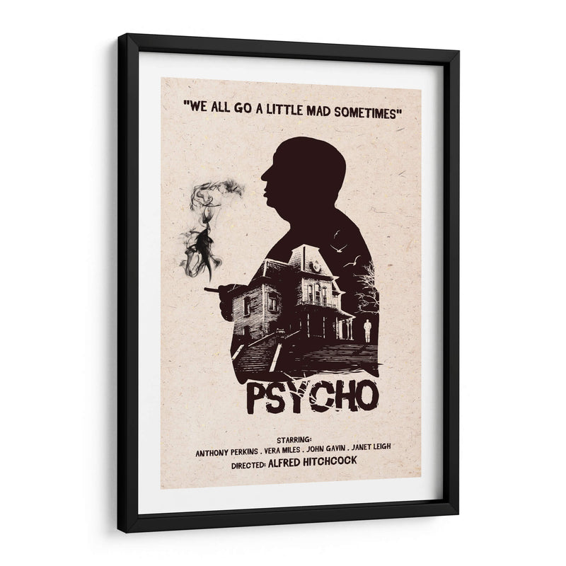 Hitchcock Psycho film - 2ToastDesign | Cuadro decorativo de Canvas Lab
