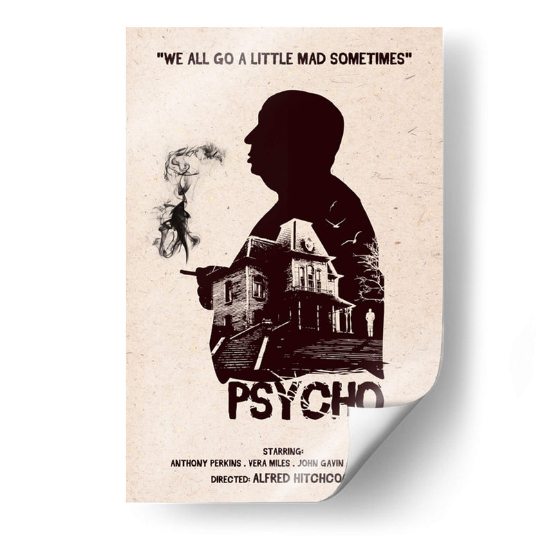 Hitchcock Psycho film - 2ToastDesign | Cuadro decorativo de Canvas Lab