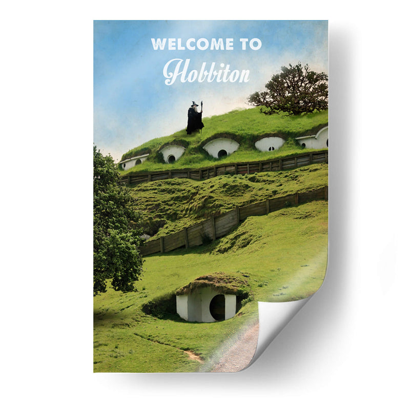Welcome To Hobbiton - 2ToastDesign | Cuadro decorativo de Canvas Lab