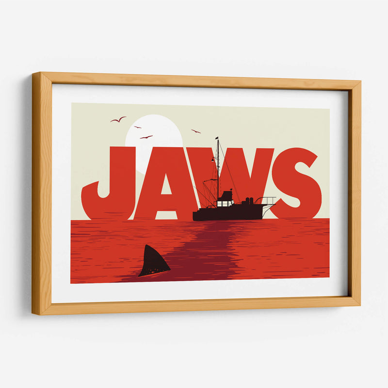 Jaws - Tiburón film - 2ToastDesign | Cuadro decorativo de Canvas Lab