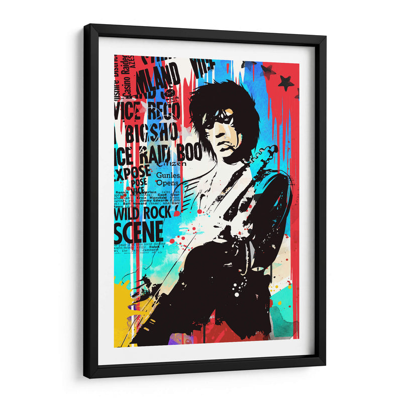 Keith Richards pop art - 2ToastDesign | Cuadro decorativo de Canvas Lab