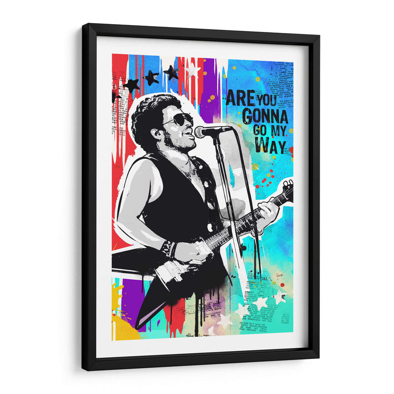 Lenny Kravitz pop art - 2ToastDesign | Cuadro decorativo de Canvas Lab