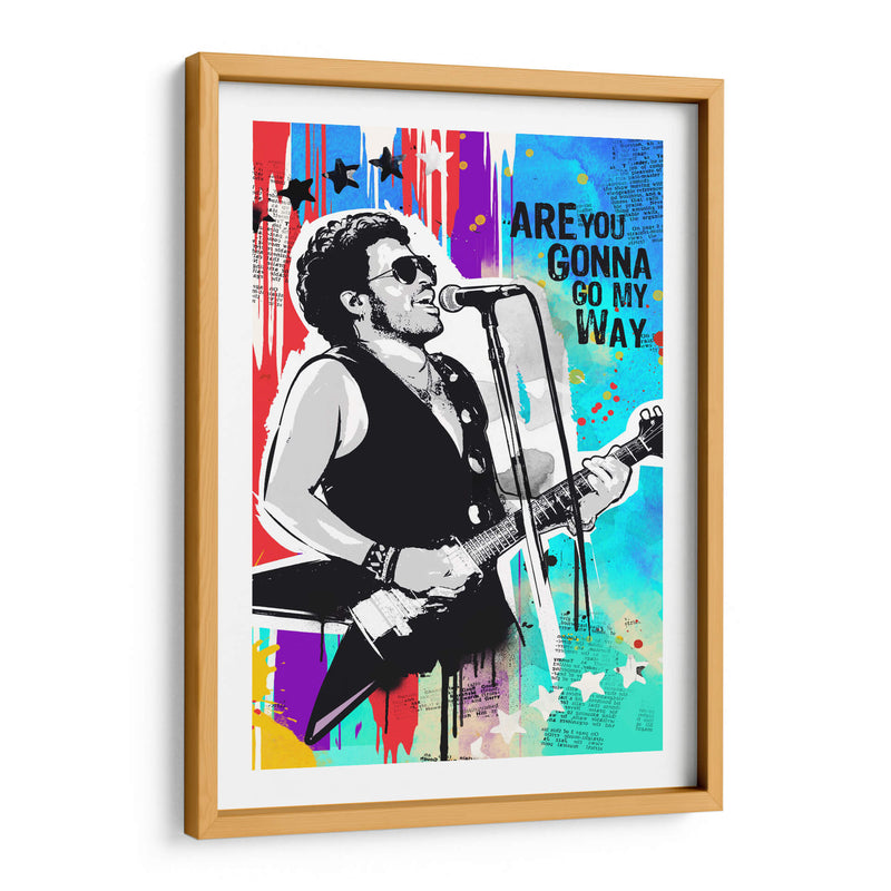 Lenny Kravitz pop art - 2ToastDesign | Cuadro decorativo de Canvas Lab