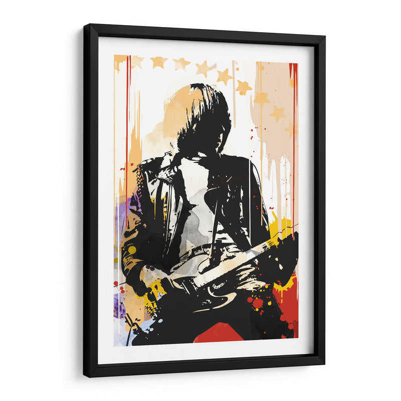 Johnny Ramone pop art - 2ToastDesign | Cuadro decorativo de Canvas Lab