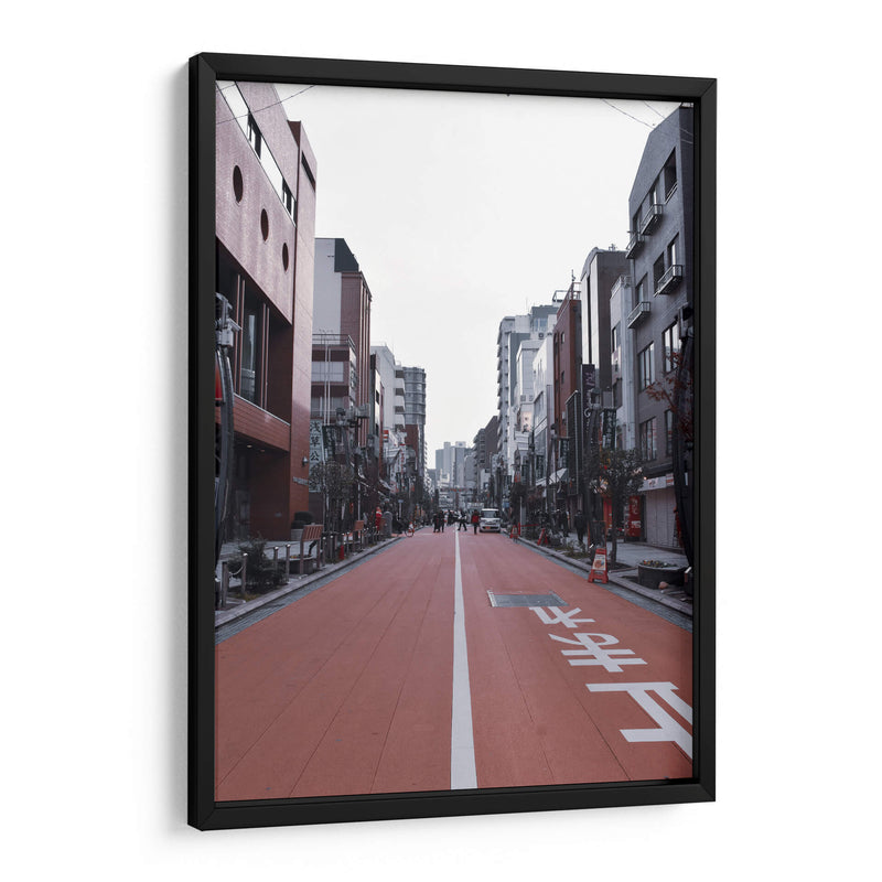 Calle Pintada de Carmín, Tokio, Japón - Luis Velasco | Cuadro decorativo de Canvas Lab