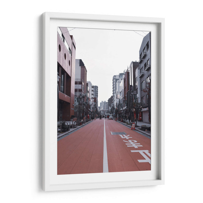 Calle Pintada de Carmín, Tokio, Japón - Luis Velasco | Cuadro decorativo de Canvas Lab