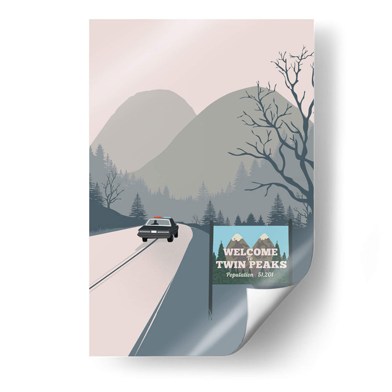 Welcome to Twin Peaks - 2ToastDesign | Cuadro decorativo de Canvas Lab