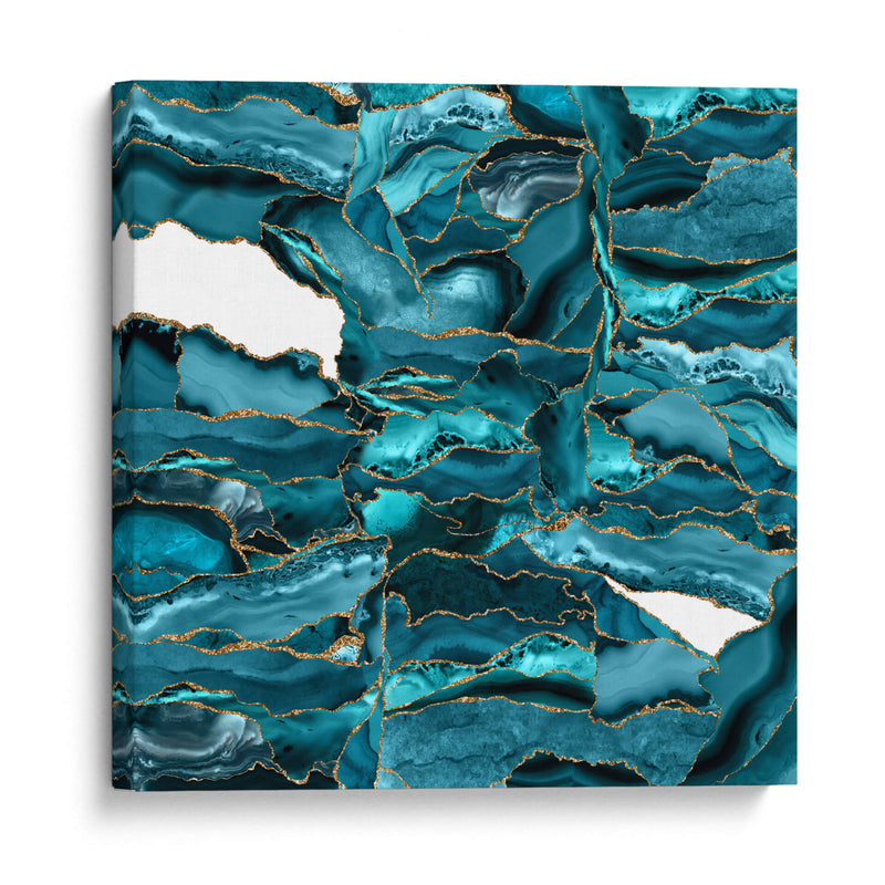 Ágata azul y oro - Alemi | Cuadro decorativo de Canvas Lab