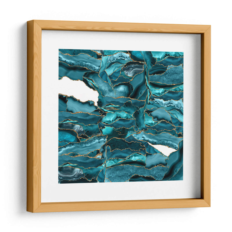 Ágata azul y oro - Alemi | Cuadro decorativo de Canvas Lab