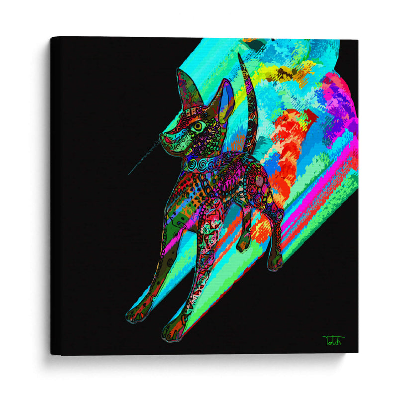 Alebrijes 3 - El Xoloitzcuintle - Yortch | Cuadro decorativo de Canvas Lab