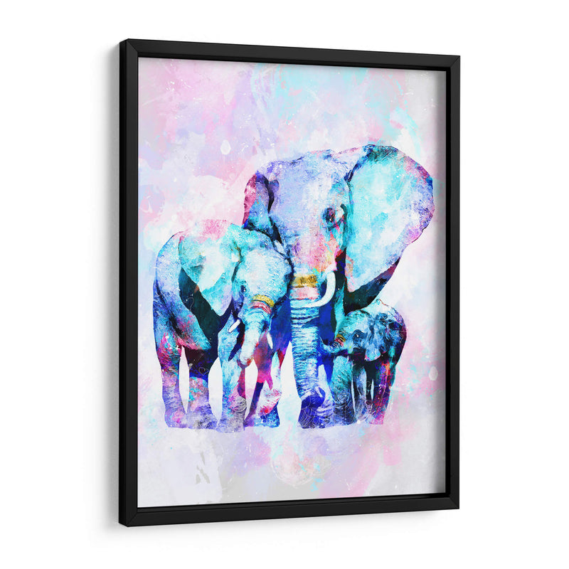 Elefante y familia - Lofty&Me | Cuadro decorativo de Canvas Lab
