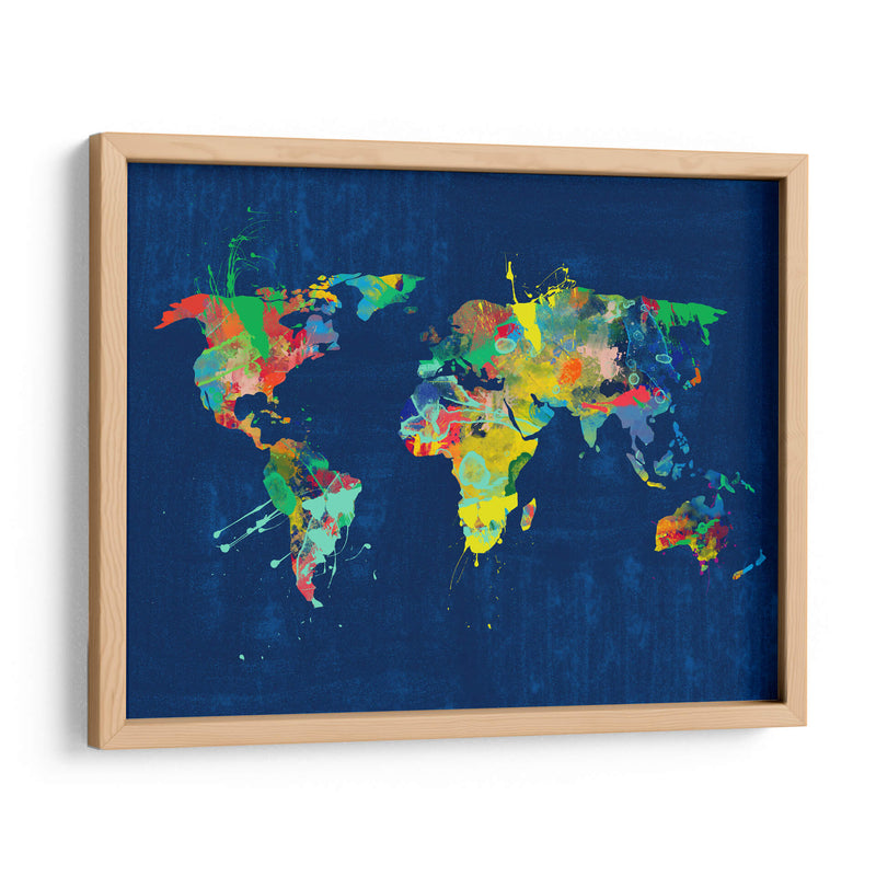 Mapamundi colorido - Lofty&Me | Cuadro decorativo de Canvas Lab